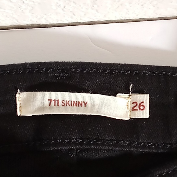 NEW LEVI'S Skinny Matrix Goth Size 26 Medium Black Color B7 - Picture 6 of 8